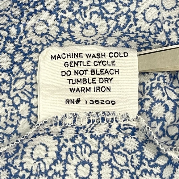 Hatch The Nessa Maternity Dress Sky Wildflower Cotton Maxi Blue 0 XS Cottagecore - Picture 16 of 16